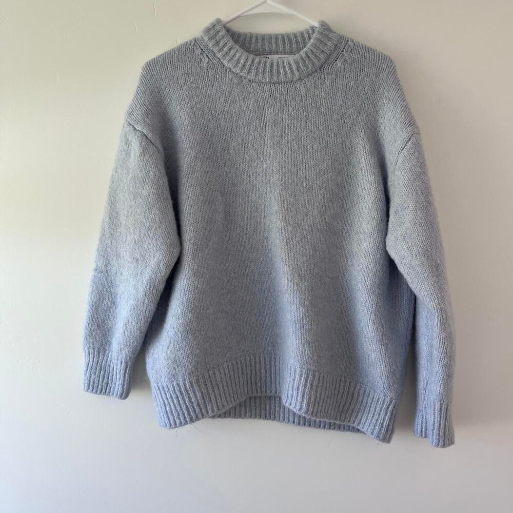 Zara Chunky Knit Crewneck Sweater